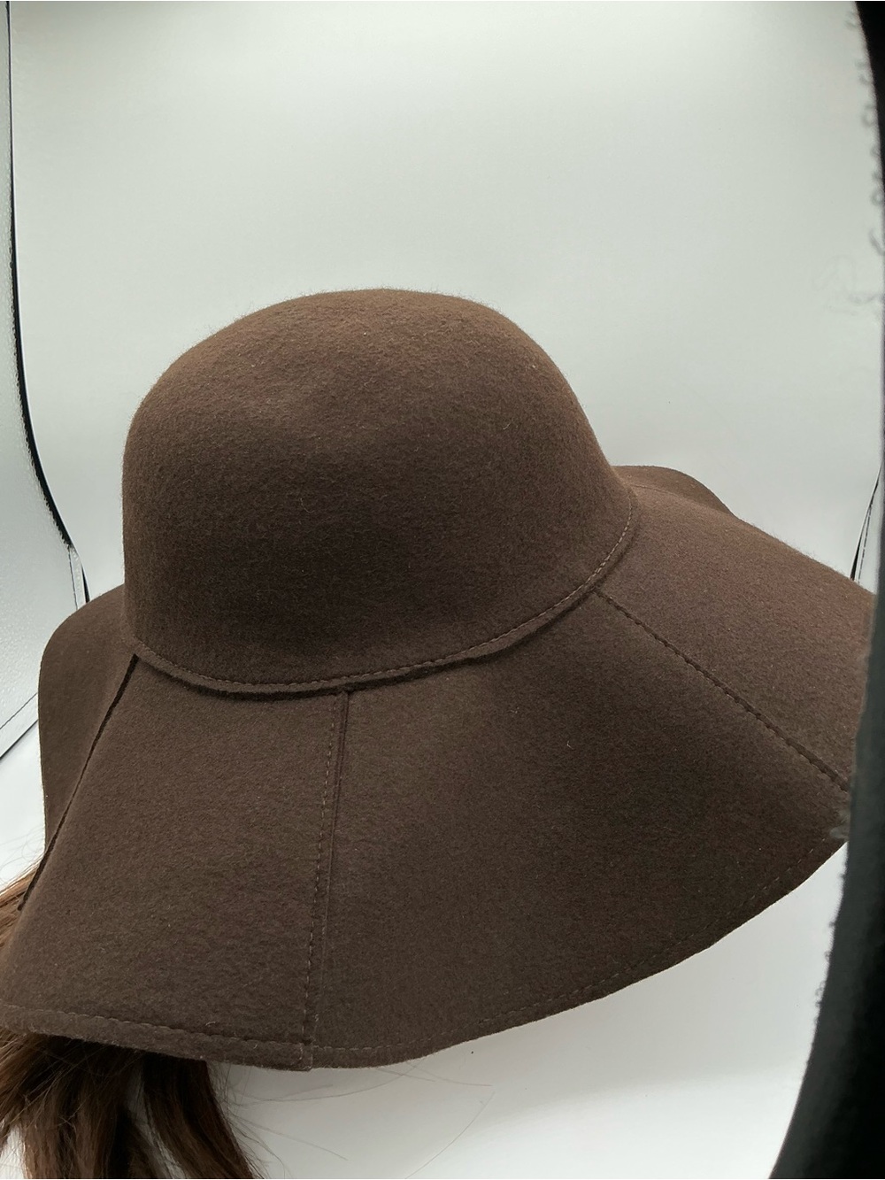 GAP Brown Wide Brim Wool Floppy Hat size S/M